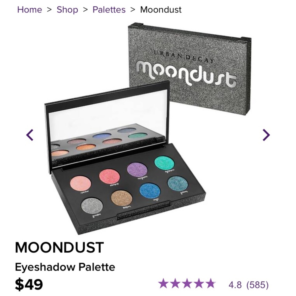 Moon Dust Urban Decay Pallete